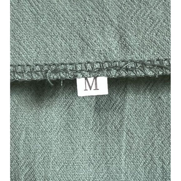 Womens Green Lace Button Detail Long Sleeve Top M Feminine Girly Boho - Picture 5 of 7